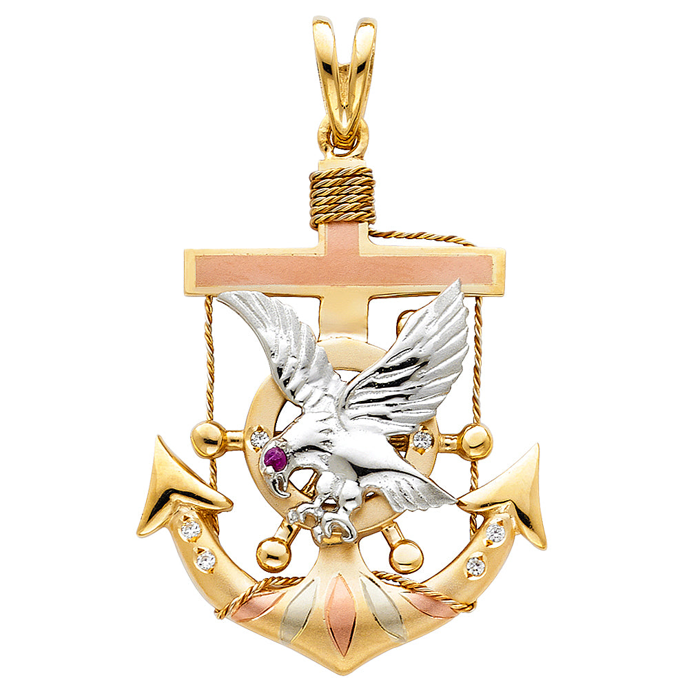 14K Yellow Gold Religious Pendant - PT1521