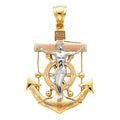 14K Yellow Gold Religious Pendant - PT1526