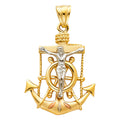 14K Yellow Gold Religious Pendant - PT1528