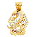 14K Yellow Gold Animal, Sea Life & Butterfly Pendant - PT1529