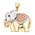 14K Yellow Gold Animal, Sea Life & Butterfly Pendant - PT1535