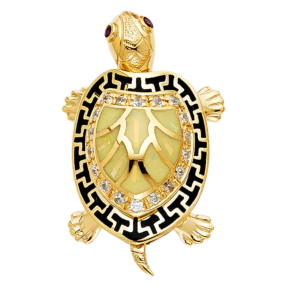 14K Yellow Gold Animal, Sea Life & Butterfly Pendant - PT1540