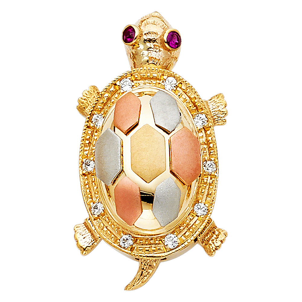 14K Yellow Gold Animal, Sea Life & Butterfly Pendant - PT1541