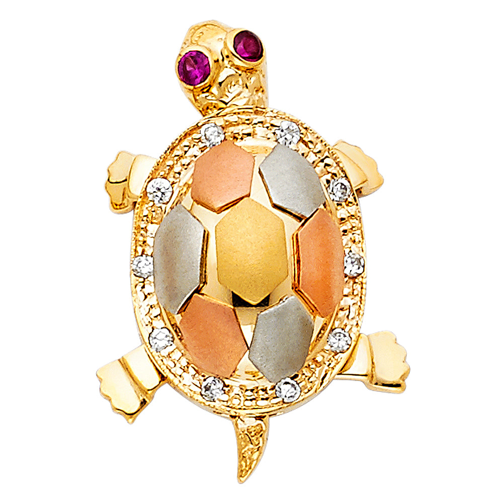 14K Yellow Gold Animal, Sea Life & Butterfly Pendant - PT1543
