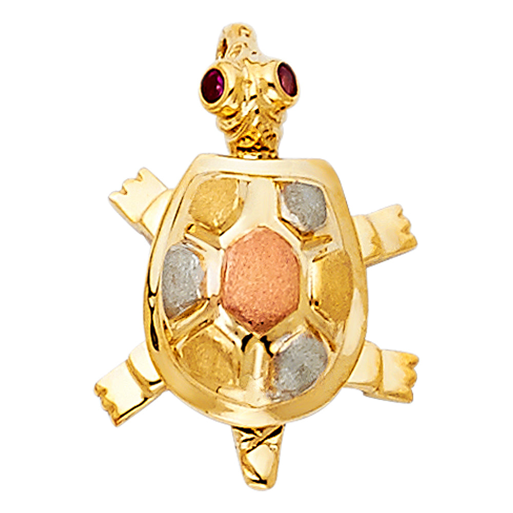 14K Yellow Gold Animal, Sea Life & Butterfly Pendant - PT1545