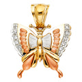 14K Yellow Gold Animal, Sea Life & Butterfly Pendant - PT1555