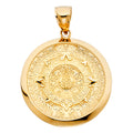 14K Yellow Gold Religious Pendant - PT1563