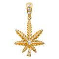 14K Yellow Gold Religious Pendant - PT1570