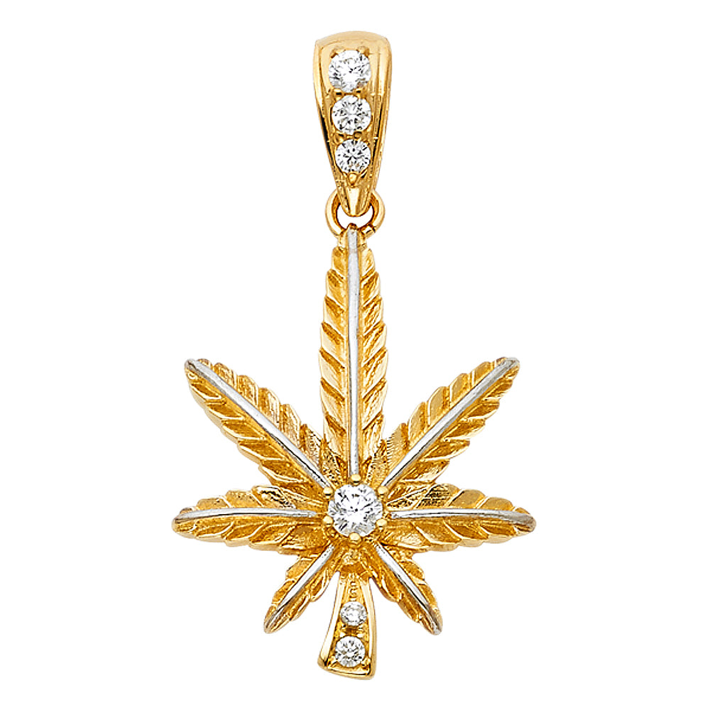 14K Yellow Gold Religious Pendant - PT1570