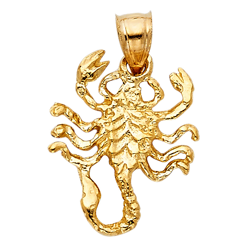 14K Yellow Gold Animal, Sea Life & Butterfly Pendant - PT1586