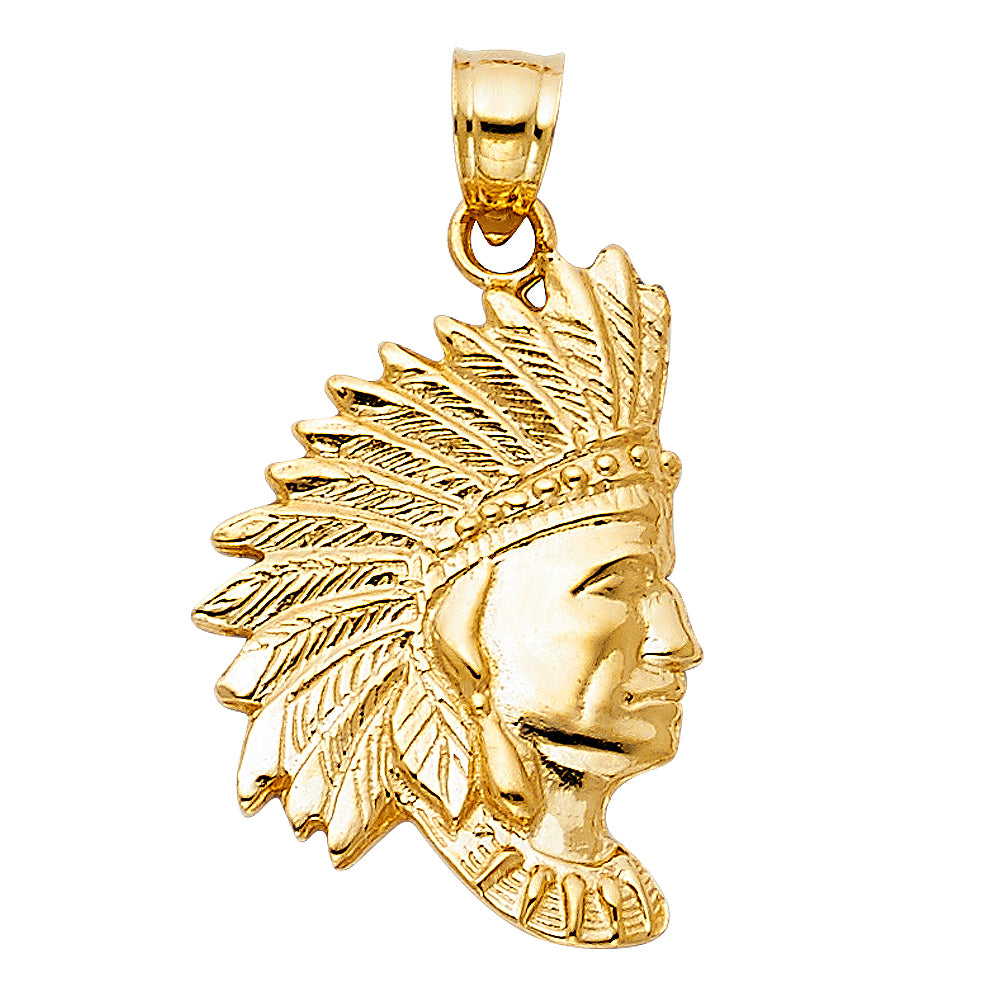 14K Yellow Gold Religious Pendant - PT1609