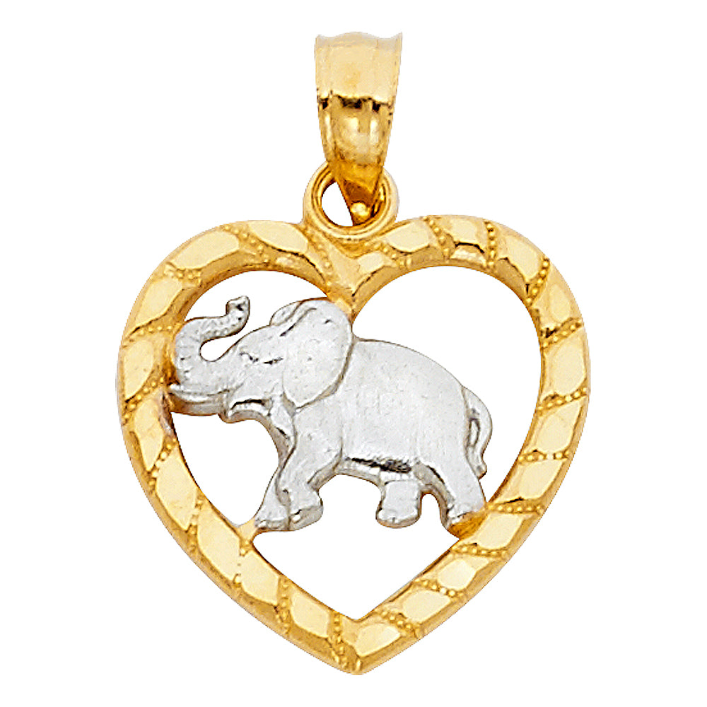 14K Yellow Gold Animal, Sea Life & Butterfly Pendant - PT1622