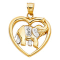 14K Yellow Gold Animal, Sea Life & Butterfly Pendant - PT1623