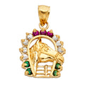 14K Yellow Gold Animal, Sea Life & Butterfly Pendant - PT1630