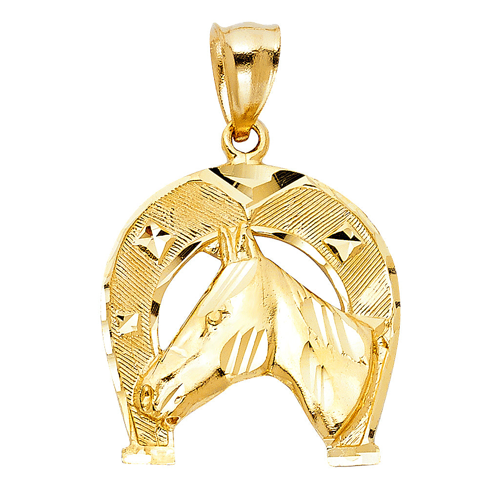 14K Yellow Gold Animal, Sea Life & Butterfly Pendant - PT1644
