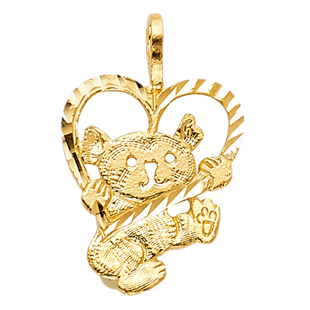 14K Yellow Gold Animal, Sea Life & Butterfly Pendant - PT1655