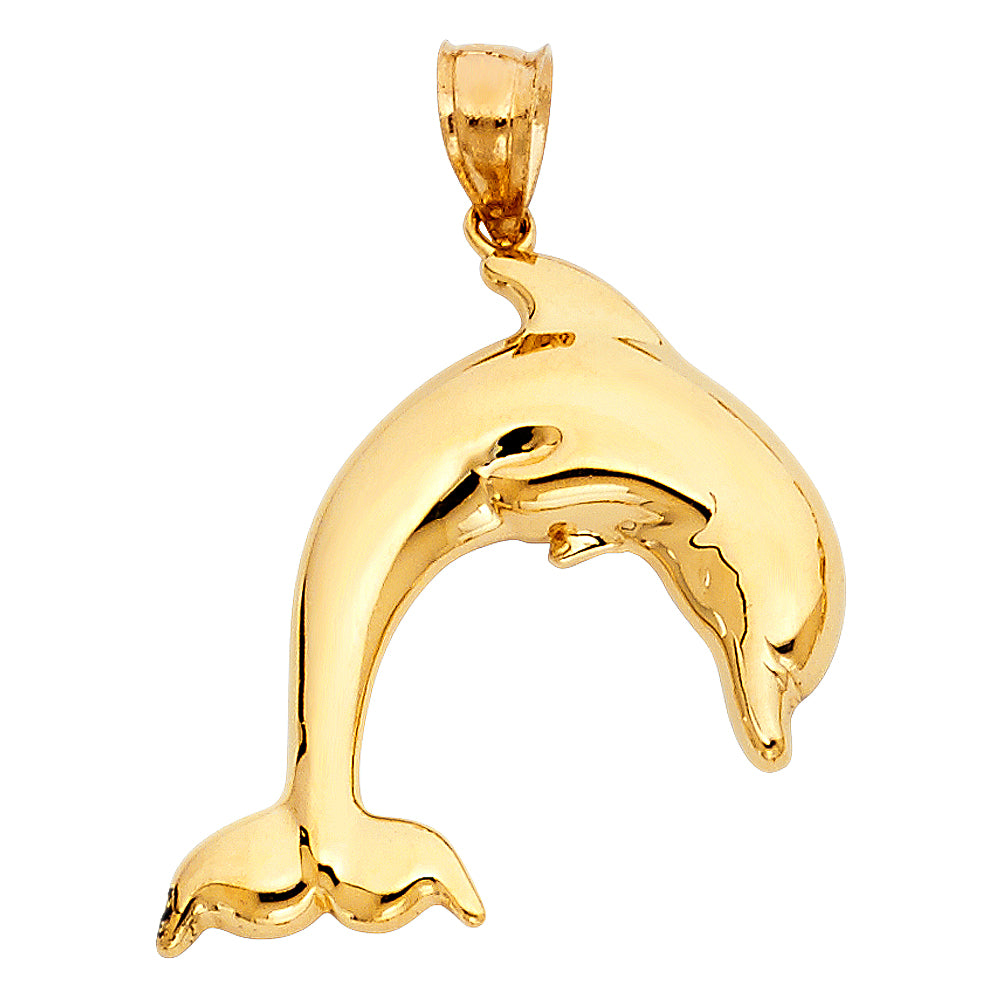 14K Yellow Gold Animal, Sea Life & Butterfly Pendant - PT1668