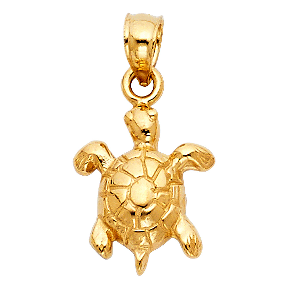 14K Yellow Gold Animal, Sea Life & Butterfly Pendant - PT1685