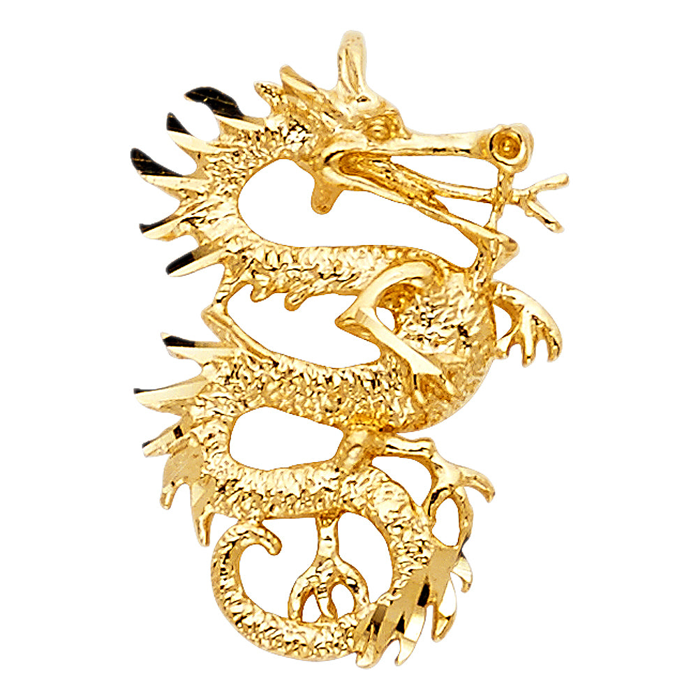 14K Yellow Gold Animal, Sea Life & Butterfly Pendant - PT1686