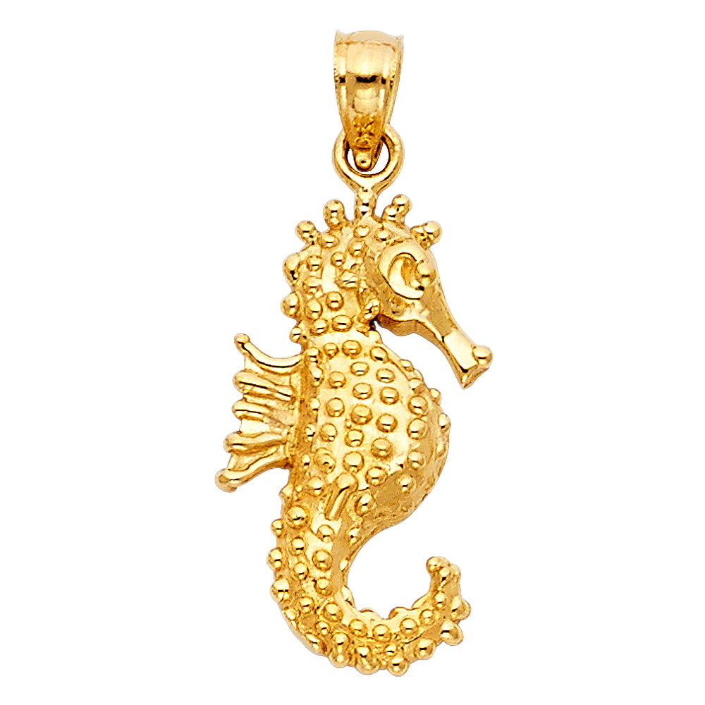 14K Yellow Gold Animal, Sea Life & Butterfly Pendant - PT1687