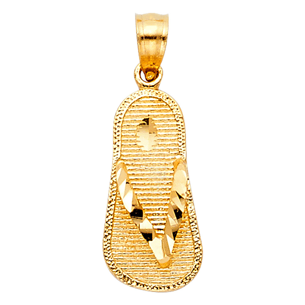 14K Yellow Gold Nature, Sports, Evil Eye & Baby Pendant - PT1701