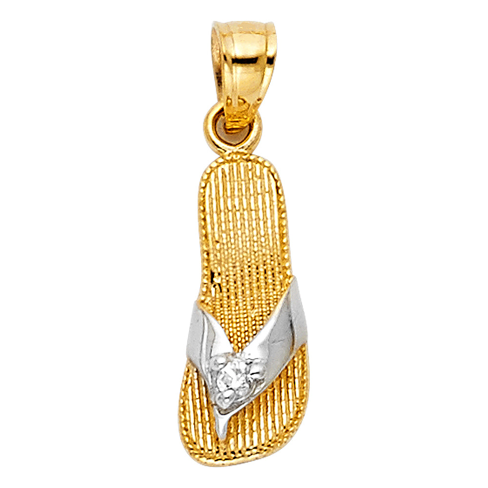 14K Yellow Gold Nature, Sports, Evil Eye & Baby Pendant - PT1702