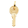 14K Yellow Gold Key, Music & Assorted Pendant - PT1712