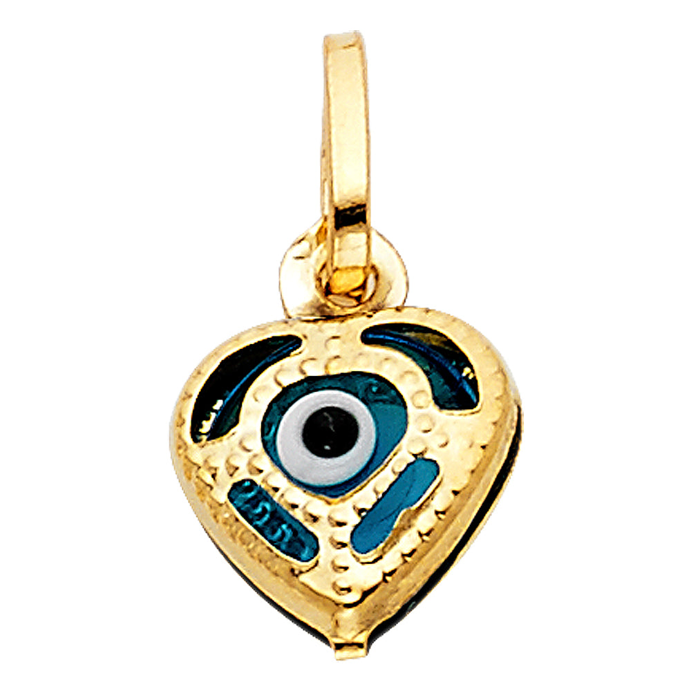14K Yellow Gold Nature, Sports, Evil Eye & Baby Pendant - PT1715