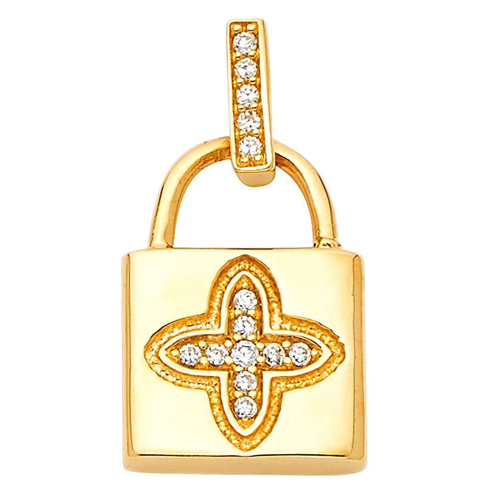 14K Yellow Gold Key, Music & Assorted Pendant - PT1733