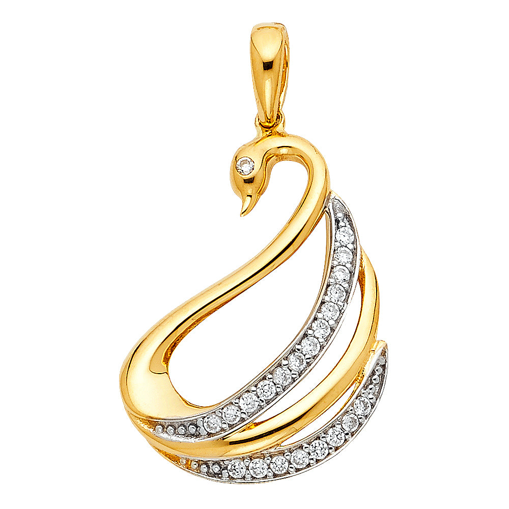 14K Yellow Gold Animal, Sea Life & Butterfly Pendant - PT1741