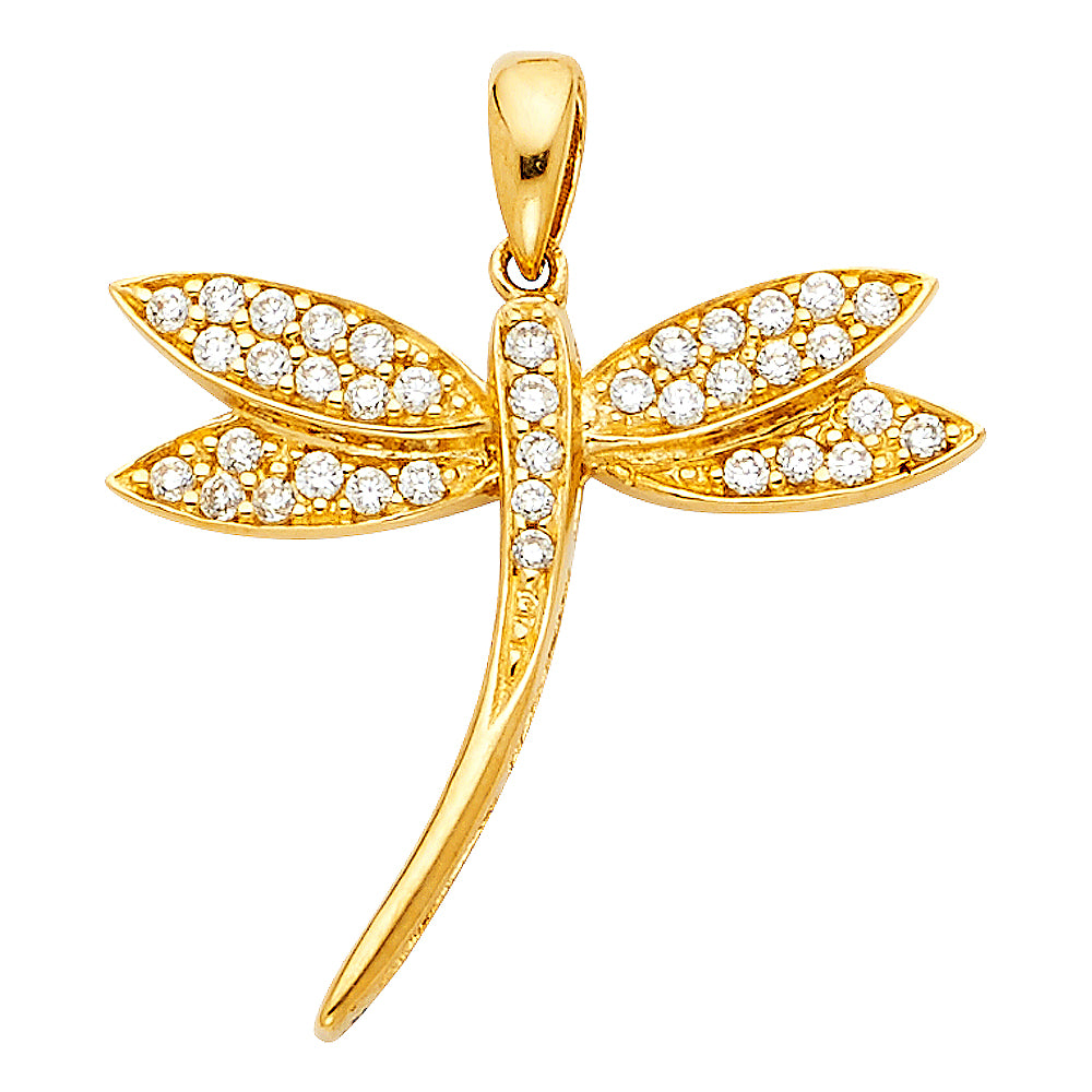 14K Yellow Gold Animal, Sea Life & Butterfly Pendant - PT1742