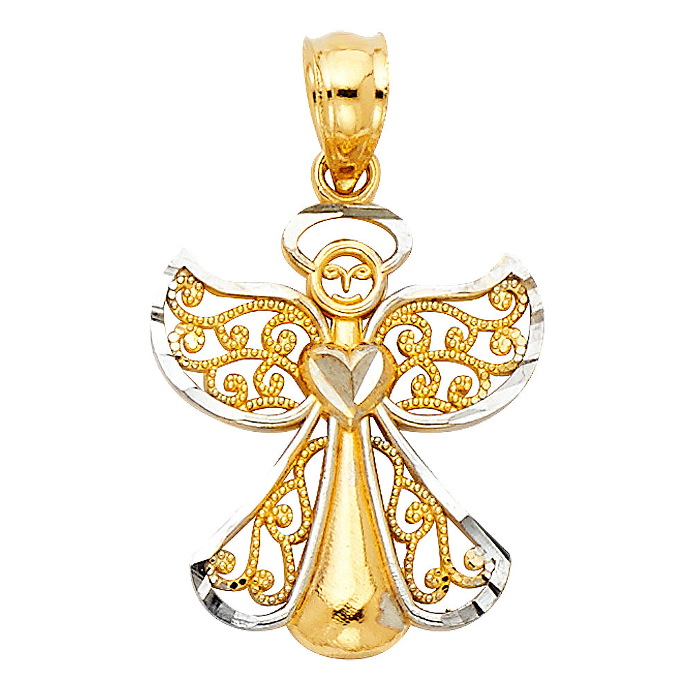 14K Yellow Gold Religious Pendant - PT1747