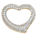 14K Yellow Gold Mom, Family, Baby & Heart Pendant - PT1771