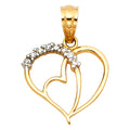 14K Yellow Gold Key, Music & Assorted Pendant - PT1777