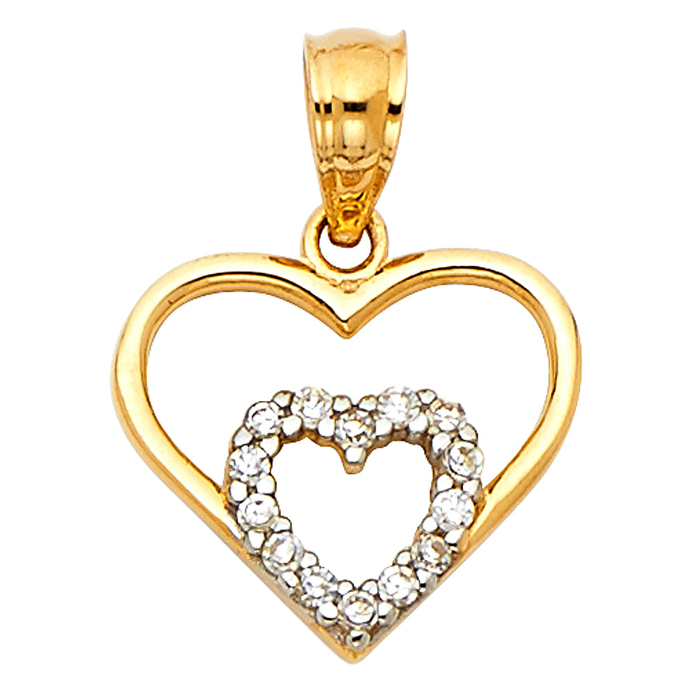 14K Yellow Gold Key, Music & Assorted Pendant - PT1778