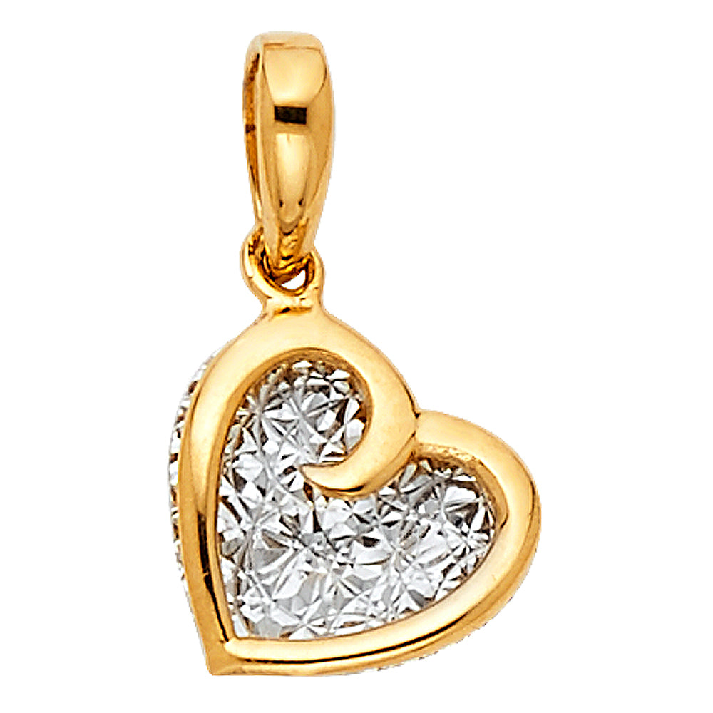 14K Yellow Gold Key, Music & Assorted Pendant - PT1794