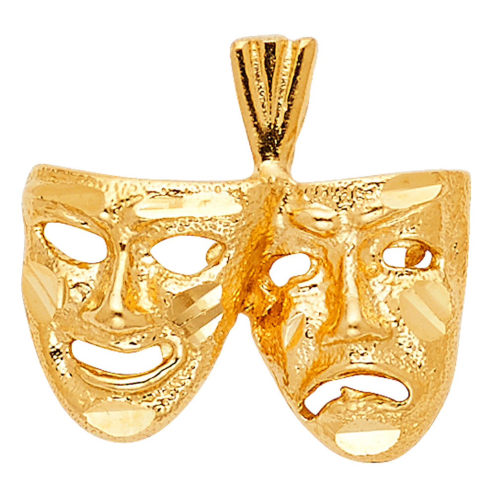 14K Yellow Gold Key, Music & Assorted Pendant - PT1799