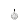 14K Yellow Gold Flower & 15 Años Pendant - PT1892