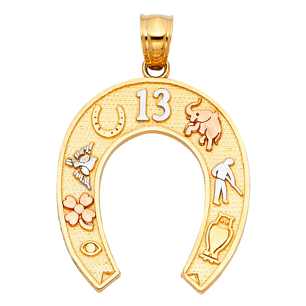 14K Yellow Gold Religious Pendant - PT1929