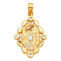 14K Yellow Gold Religious Pendant - PT1931