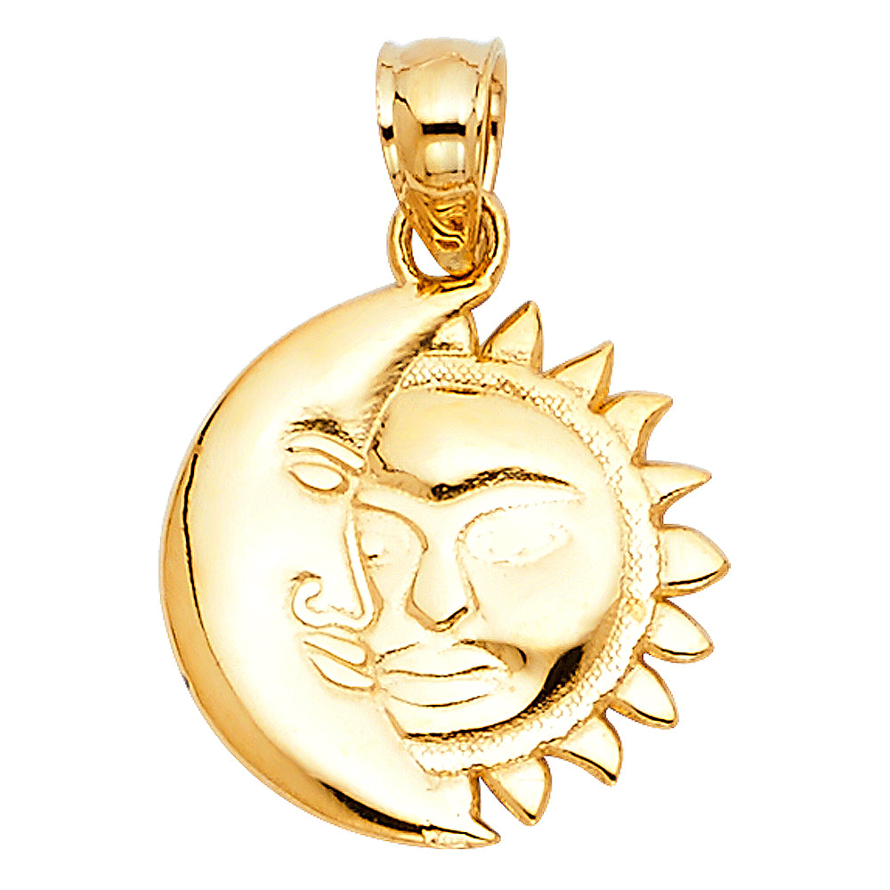14K Yellow Gold Nature, Sports, Evil Eye & Baby Pendant - PT1936