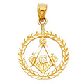 14K Yellow Gold Key, Music & Assorted Pendant - PT1963