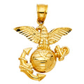 14K Yellow Gold Key, Music & Assorted Pendant - PT1966