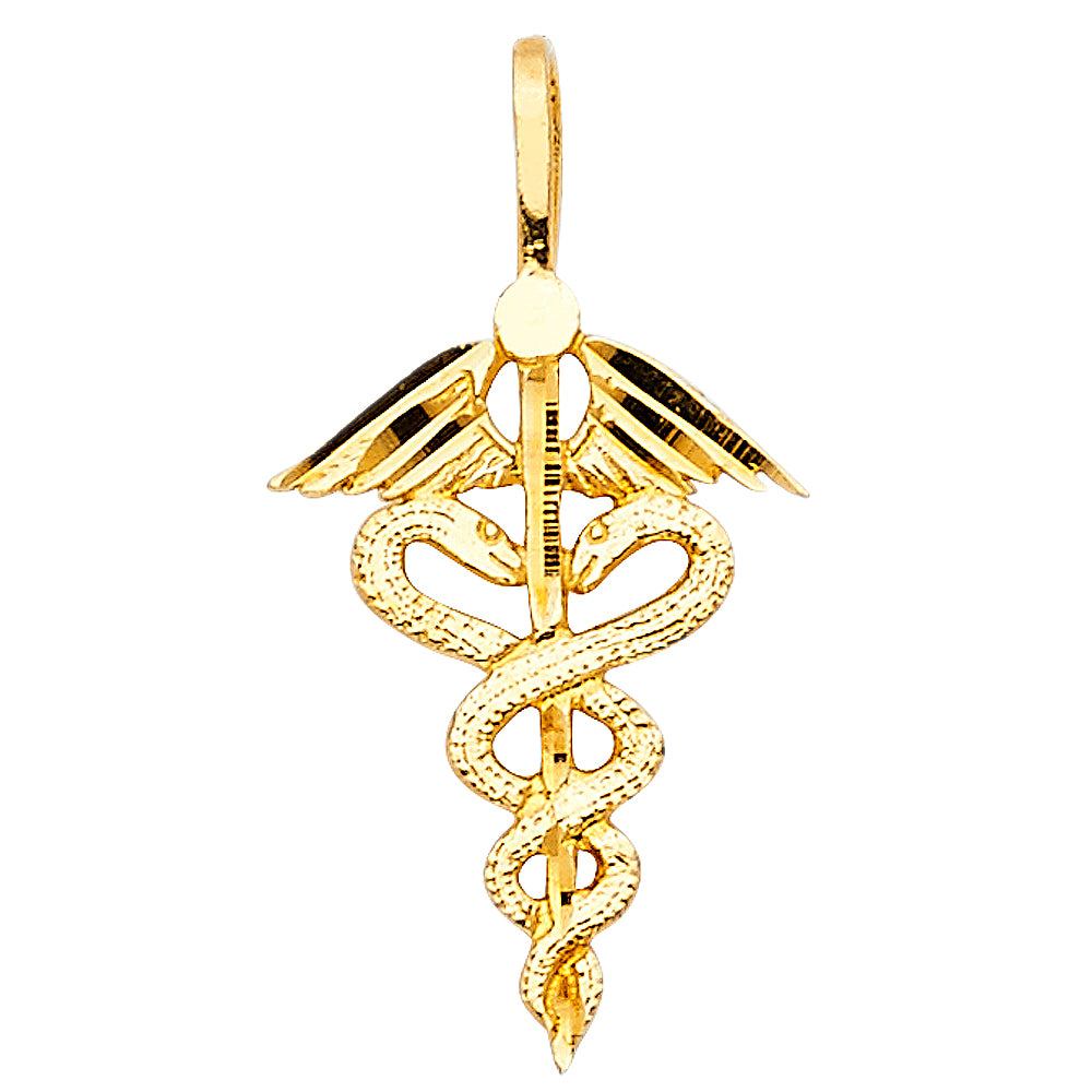14K Yellow Gold Key, Music & Assorted Pendant - PT1969