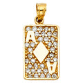 14K Yellow Gold Nature, Sports, Evil Eye & Baby Pendant - PT1972