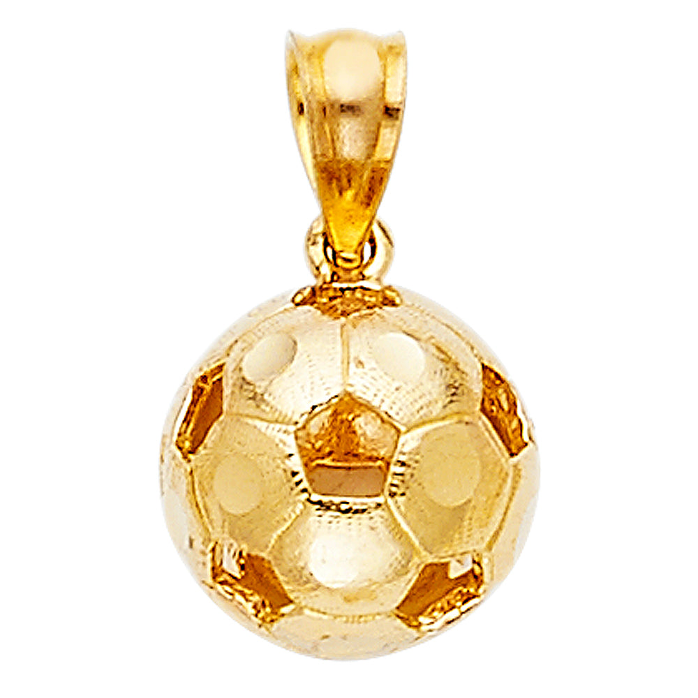14K Yellow Gold Nature, Sports, Evil Eye & Baby Pendant - PT1984