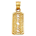 14K Yellow Gold Key, Music & Assorted Pendant - PT1987