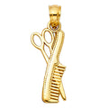 14K Yellow Gold Key, Music & Assorted Pendant - PT1994