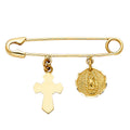 14K Yellow Gold Nature, Sports, Evil Eye & Baby Pendant - PT1997