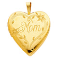 14K Yellow Gold Locket Pendant - PT2027
